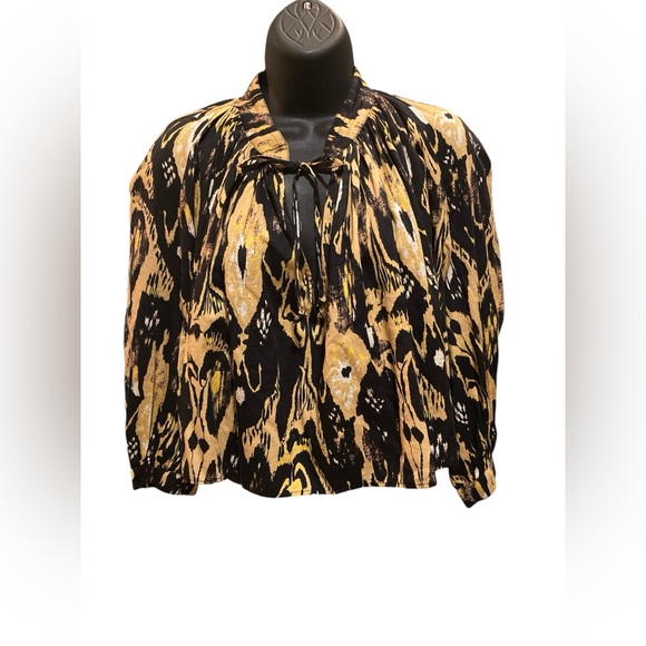 TOPSHOP 100% Cotton Oversized Cropped Blouse. Size 6. - Picture 15 of 15